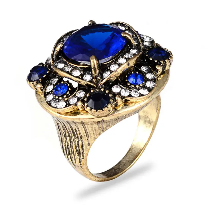 Бижутерия из Турции великолепные свадебные винтажные кольца в стиле бохо для