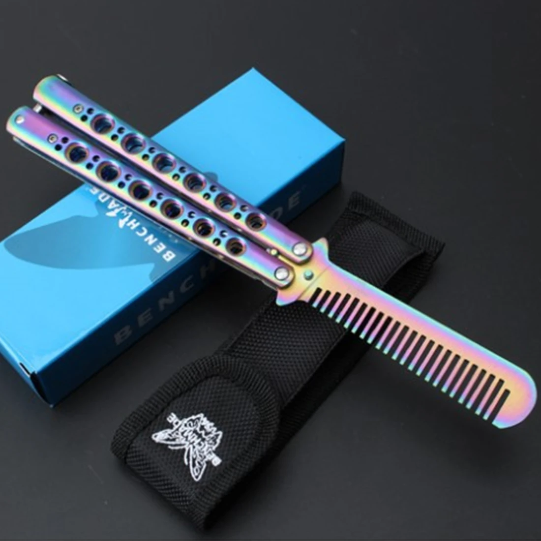 Нож бабочка в 23 см тренировочный складной нож тусклый инструмент с титановым