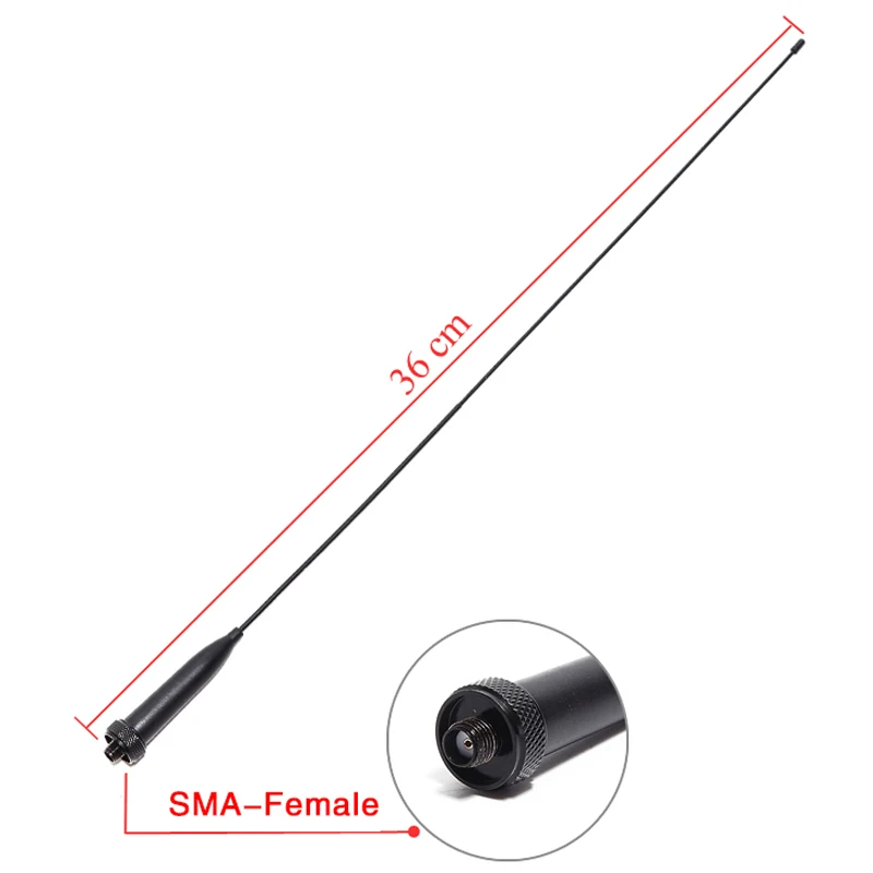 ABBREE AR-776 SMA-Female Solid титановая антенна 144/ 430 МГц двухдиапазосветильник для Baofeng UV-5R