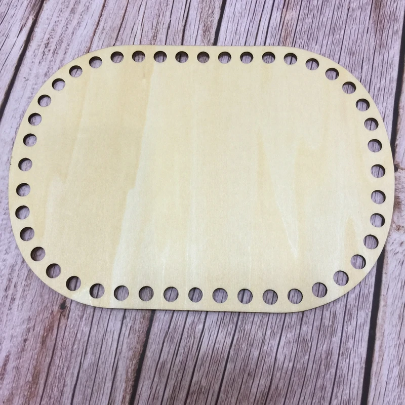 

set of 3pcs Rectangle 20x15cm/7.8x5.9in Wooden bottoms for crochet basket Wooden bottom for knitting diy handmade gift