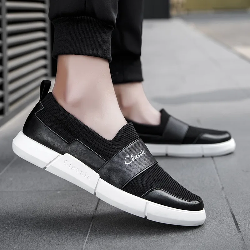 

AKZ Brand Loafers Mens Casual shoes 2018 Spring Autumn cow leather Breathable Comfortable Light Male Flats shoes big size38-46