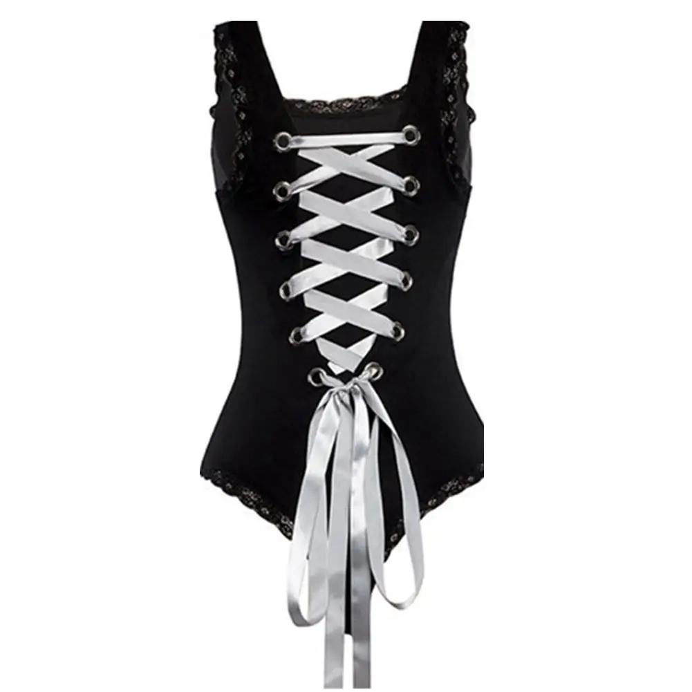 Сексуальные женские кружевные эротические цельные колготки с открытой спиной и