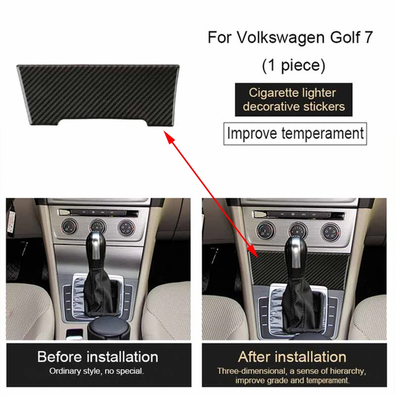 Декоративные наклейки Atreus из углеродного волокна для Volkswagen VW Golf 7 GTI R GTE GTD MK7 2013 2017