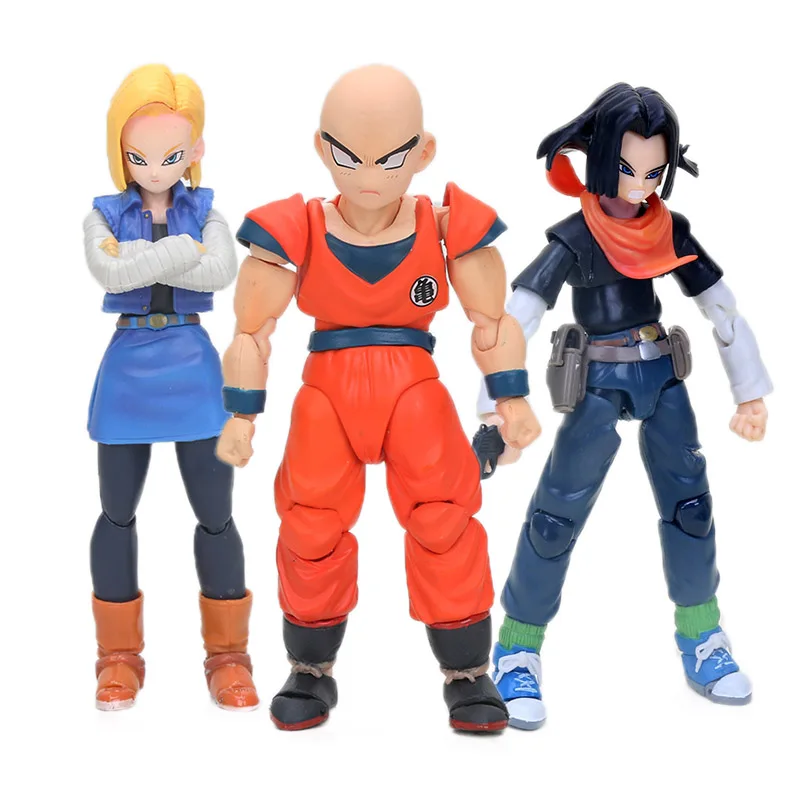 12,5-17 см Dragon Ball Z игрушки Фигурки лазурь нет 18 Klilyn PVC пластмассовая фигурка DragonBall из ПВХ, Коллекционная модель