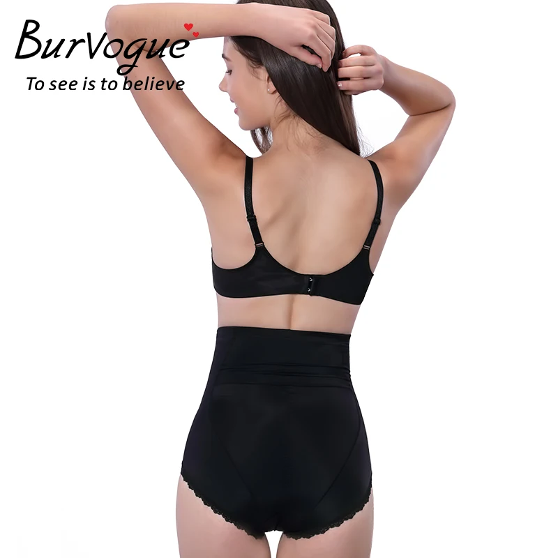 Burvogue Для женщин Высокая Талия утягивающее белье для похудения и коррекции фигуры