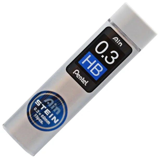 1pcs 0.3mm lead Pentel 1013 все металлические активности карандаш 0,3/0,5/0,7/0,9 мм автоматические карандаши для рисования - Цвет: 1pcs 0.3mm lead