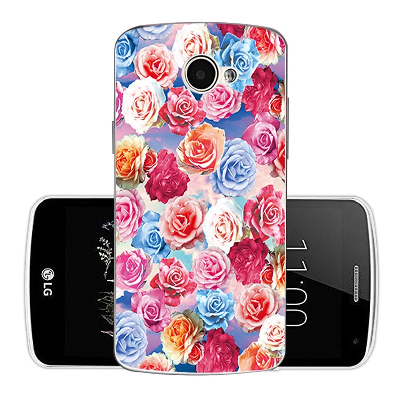 Чехол для LG K5 мягкий чехол из ТПУ LTE X220DS x220 K 5 задняя крышка с животными Цветочный