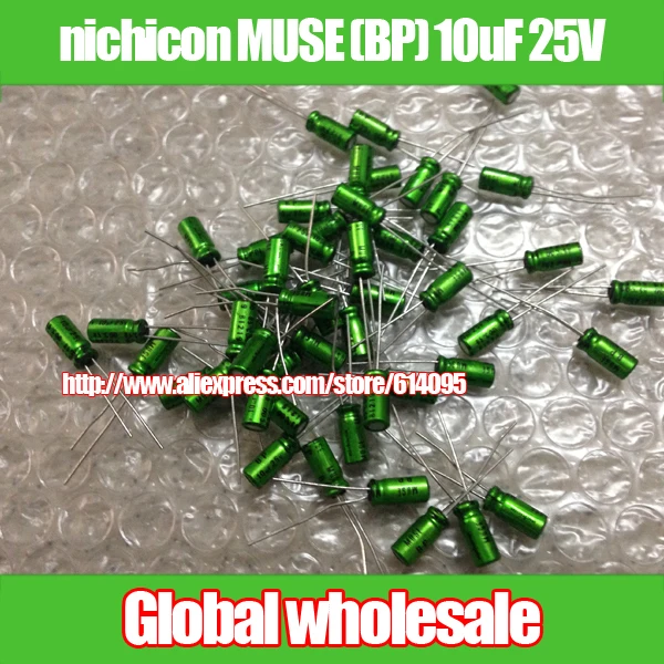Nichicon MUSE (BP) оригинальные аудиоконденсаторы 10 мкФ 25 в обещают что конденсатор (NB 1) 5