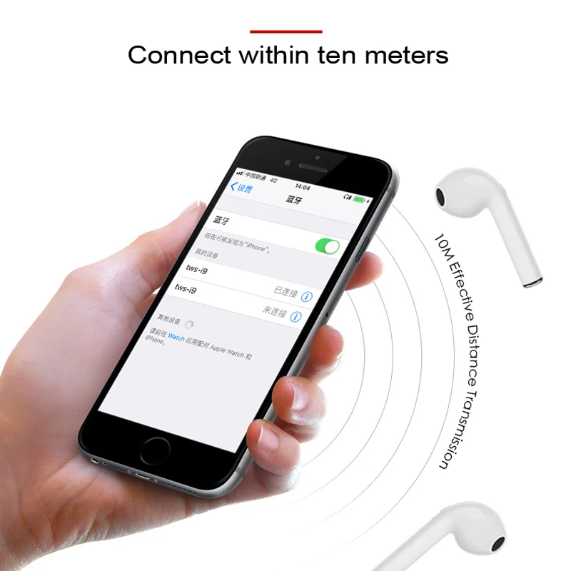 WMZ i7S TWS беспроводные наушники bluetooth гарнитура для iphone x 8 8s plus xr samsung android мобильный