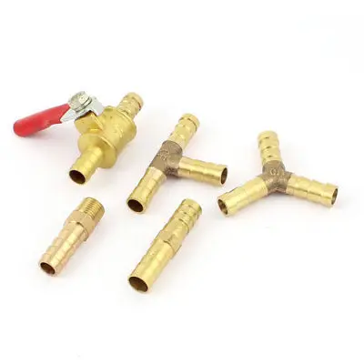 8mm Dia 2-way 3 Way Adapter Tube Hose Barb