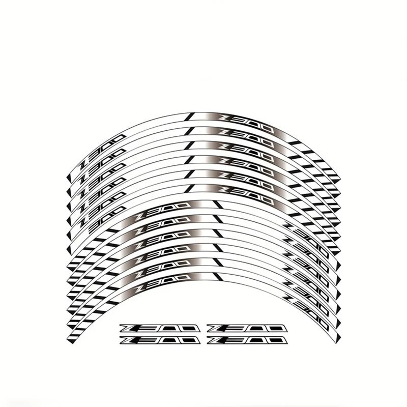 Наклейки на колеса мотоцикла Набор наклеек полосы обода ламинированные для Kawasaki