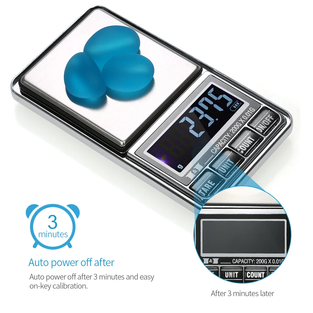 Профессиональные цифровые мини-весы электронные карманные весы для ювелирных