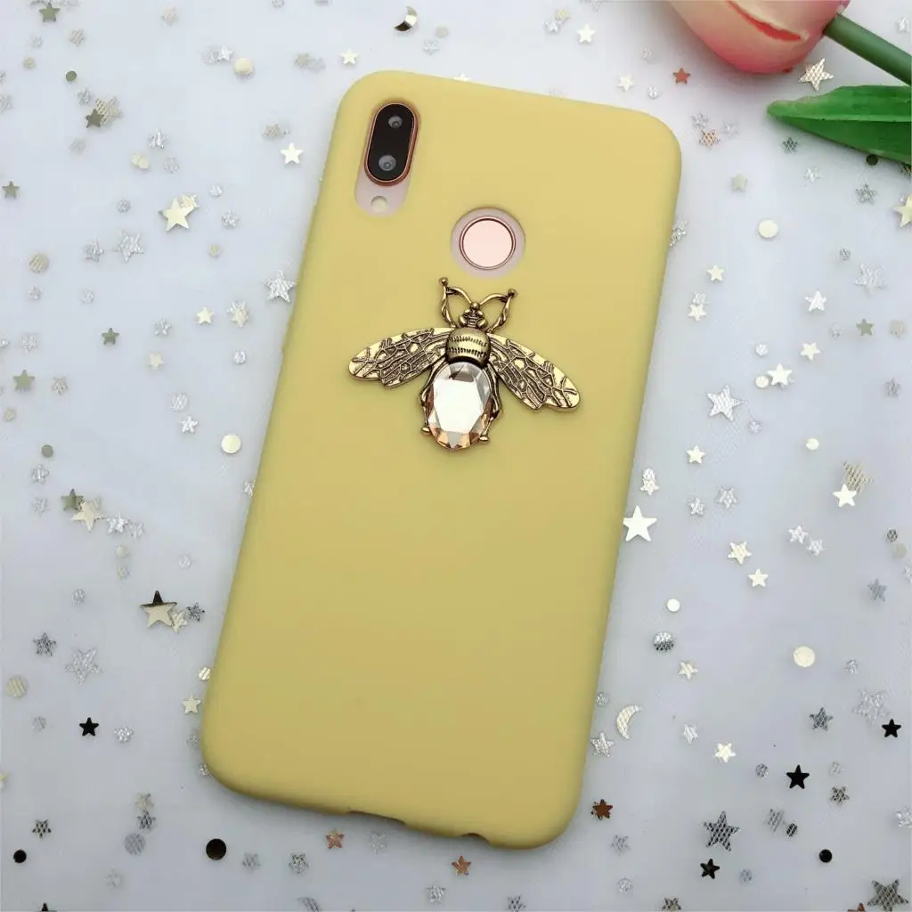 Yellow Bee Пчелы Карамельный цвет мягкий чехол для samsung S10e lite A50 A70 A10 A20 A30 A40 A60 M10 S8 S9 S7 край J5 J7 A5 A7 J8 A6 плюс - Цвет: Yellow Bee