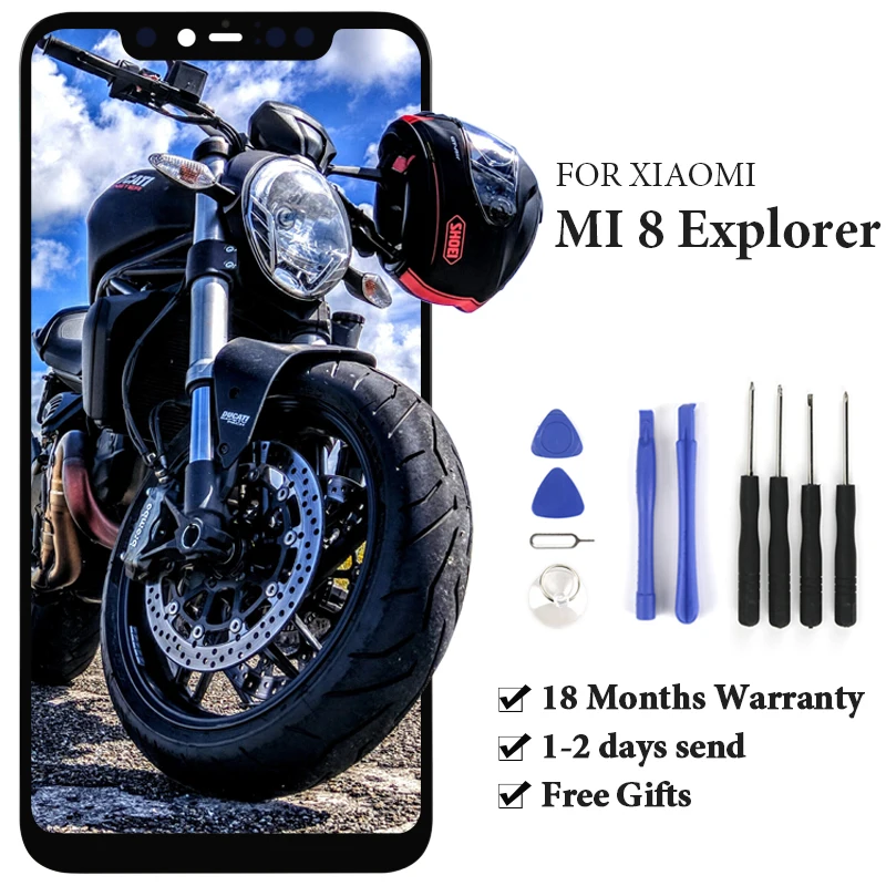 Супер Amoled ЖК-экран для Xiaomi mi 8 проводник/стандартный ЖК-дисплей дигитайзер