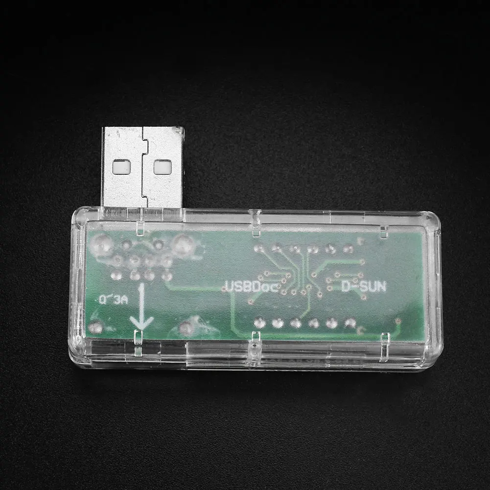 L образный светодиодный дисплей USB измеритель напряжения тока тестер для