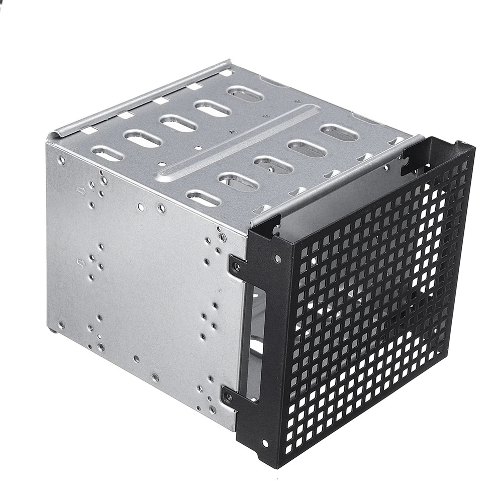 5,2" до 5x3,5" SATA SAS HDD Cage Rack Жесткий драйвер лоток Caddy с вентилятором