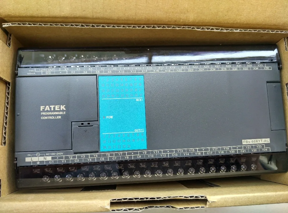 FBs 60XYT AC Fatek ПЛК 220В 36 DI 24 DO транзистор Модуль Новое в коробке|plc cable|plc remoteplc programmable |