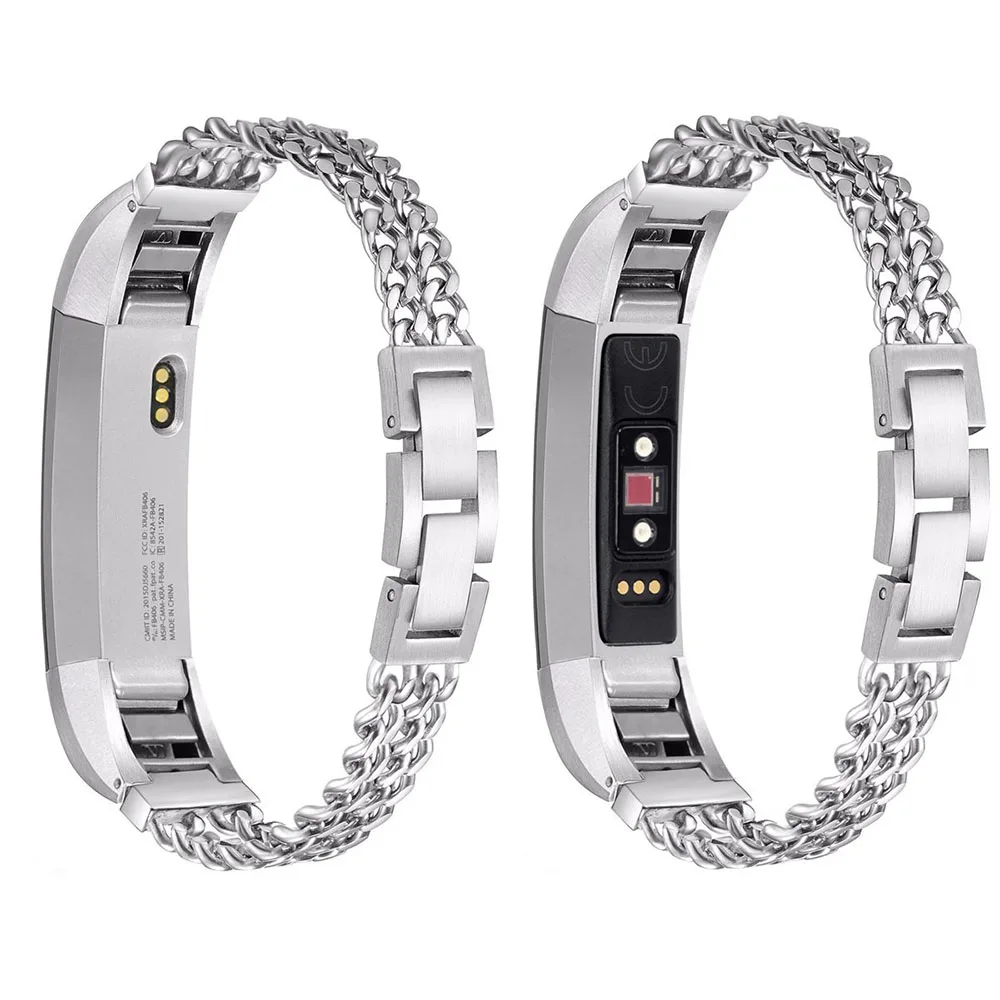 Сменные часы из нержавеющей стали для Fitbit Alta розовое золото ремешок наручных