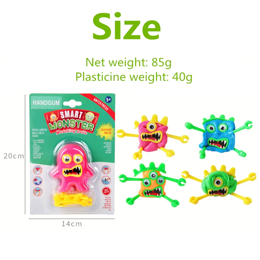Монстр слизь Творческий Шпатлёвки Smart Пластилин Playdough инструменты Light Clay рука
