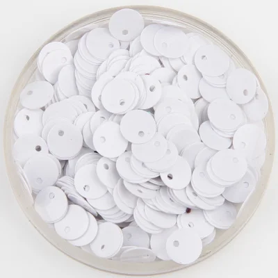Solid White 400 шт./упак. 8 мм плоские круглые ремесло с блестками и пайетками халат с блестками и пайетками Femme Швейные аксессуары DIY платье средства ухода за кожей Lentejuelas - Цвет: Solid White