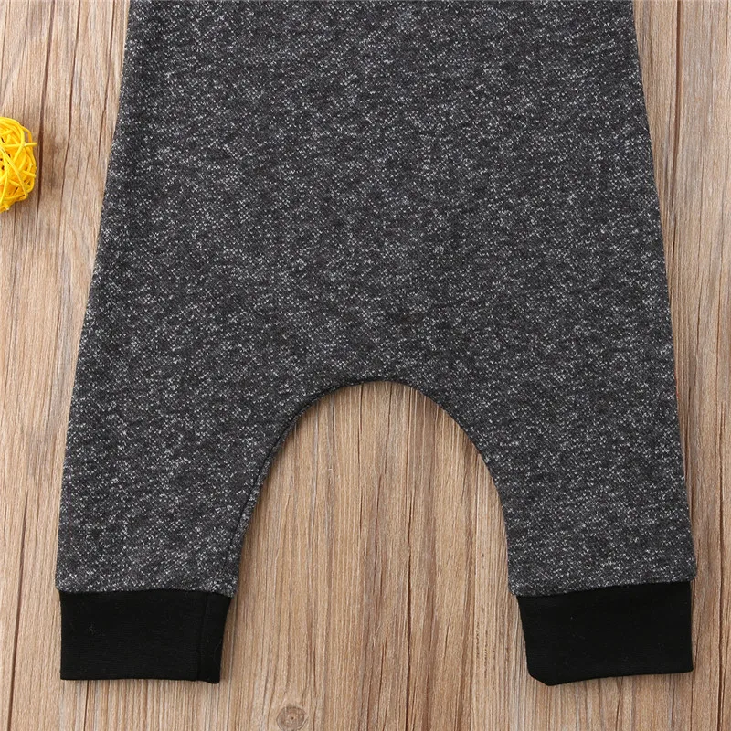 Boy Girl Clothing Summer Newborn Baby Kids Boys Girls Rompers Cotton Sleeveless Solid Gray Round Neck Cute Jumpsuit Romper |
