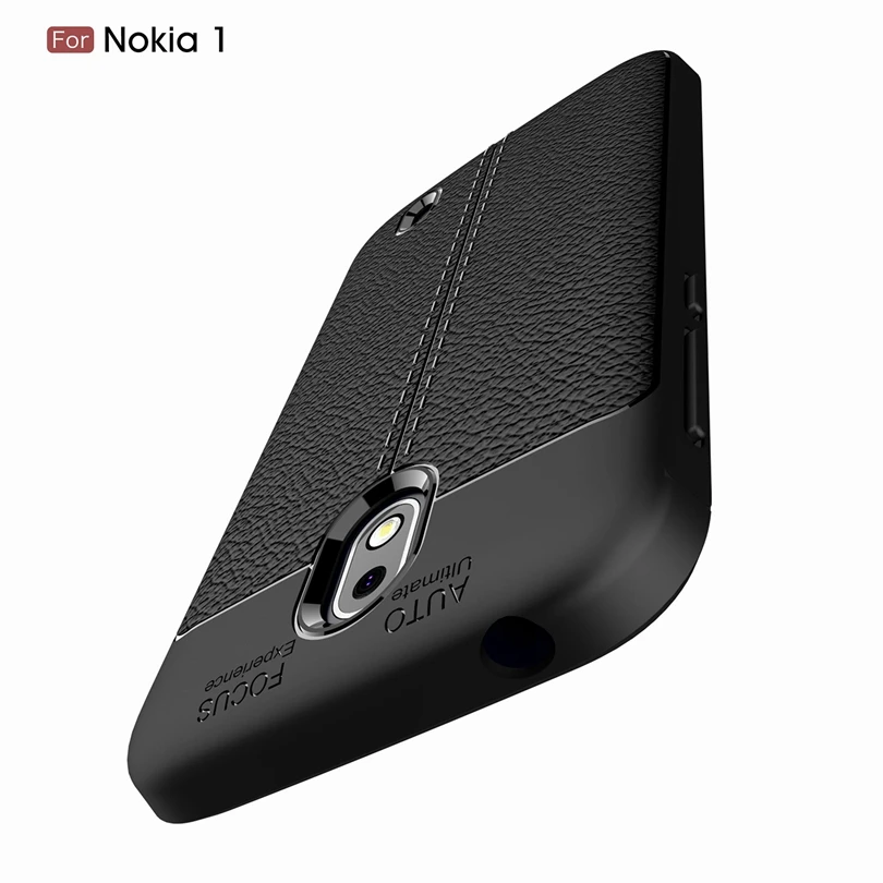 For Nokia 1 / Nokia1 Case Phone Back Protective Smartphone Soft Litchi striae Shockproof Cover | Мобильные телефоны и
