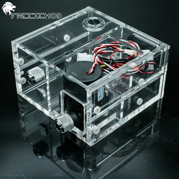 Freezemod двойной оптический привод резервуар для воды с SC600 водяной насос + термометр