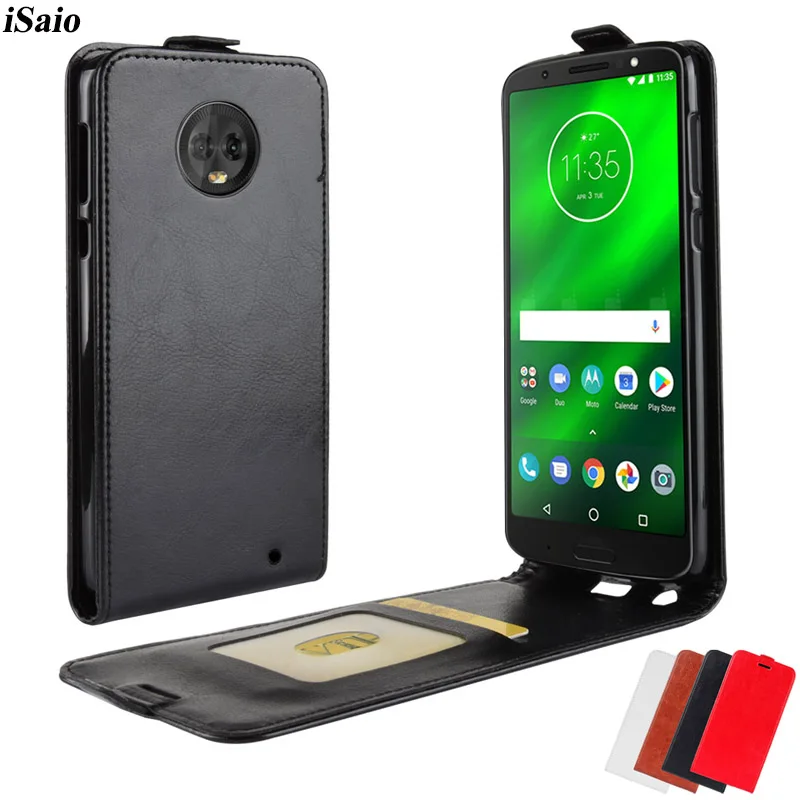 Чехол книжка для Motorola Moto G6 Plus кожаный чехол телефона роскошный силиконовый из ТПУ