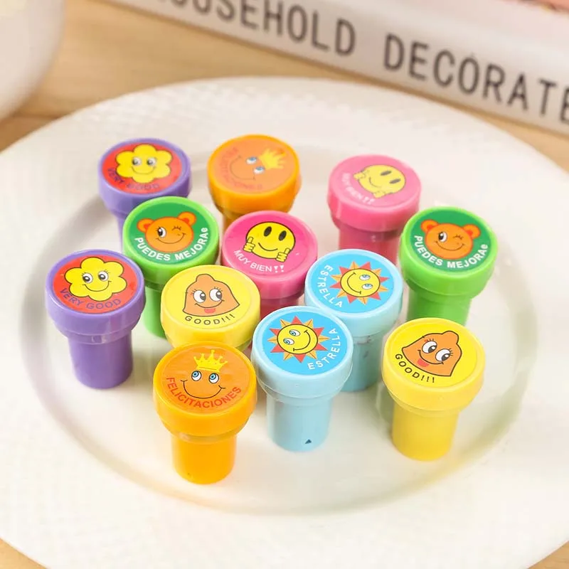 1 Набор смайлик дети Мультяшные печати детская игрушка штамп для DIY Скрапбукинг