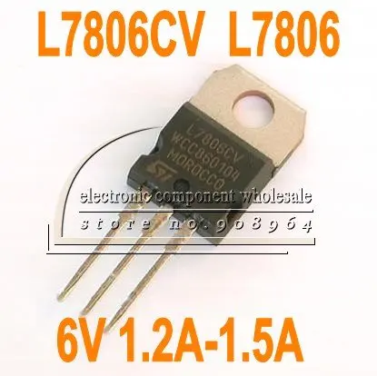 Оптовая продажа 50 шт./лот L7806CV L7806 7806 6 в 1 2 1.5A регулятор напряжения до 220|voltage