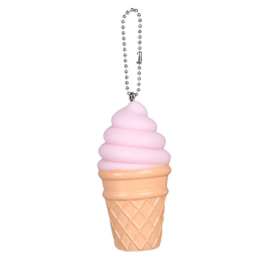 Pink Новинка мороженое Shaped светодиодный ночной Светильник Настольный светильник светодиодный ночник для детей Спальня Украшения Ключ Брелок на цепочке лампа Декор - Испускаемый цвет: Pink