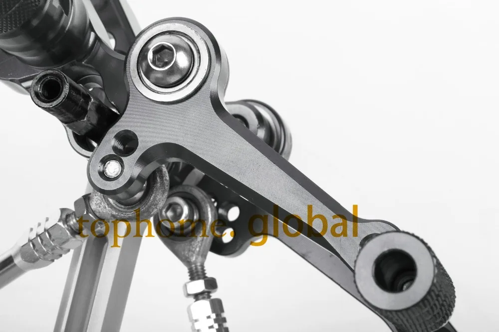 Подножники для DUCATI STREETFIGHTER 848 CNC титановый серый задний Набор задних подножек|cnc