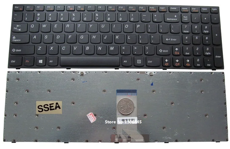 

SSEA New US Keyboard For IBM Lenovo B5400 B5400A M5400 M5400A laptop black keyboard