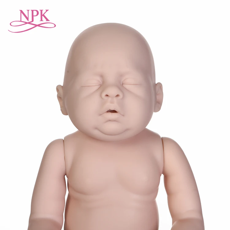 Кукла реборн NPK Неокрашенная мягкий силиконовый виниловый полный корпус
