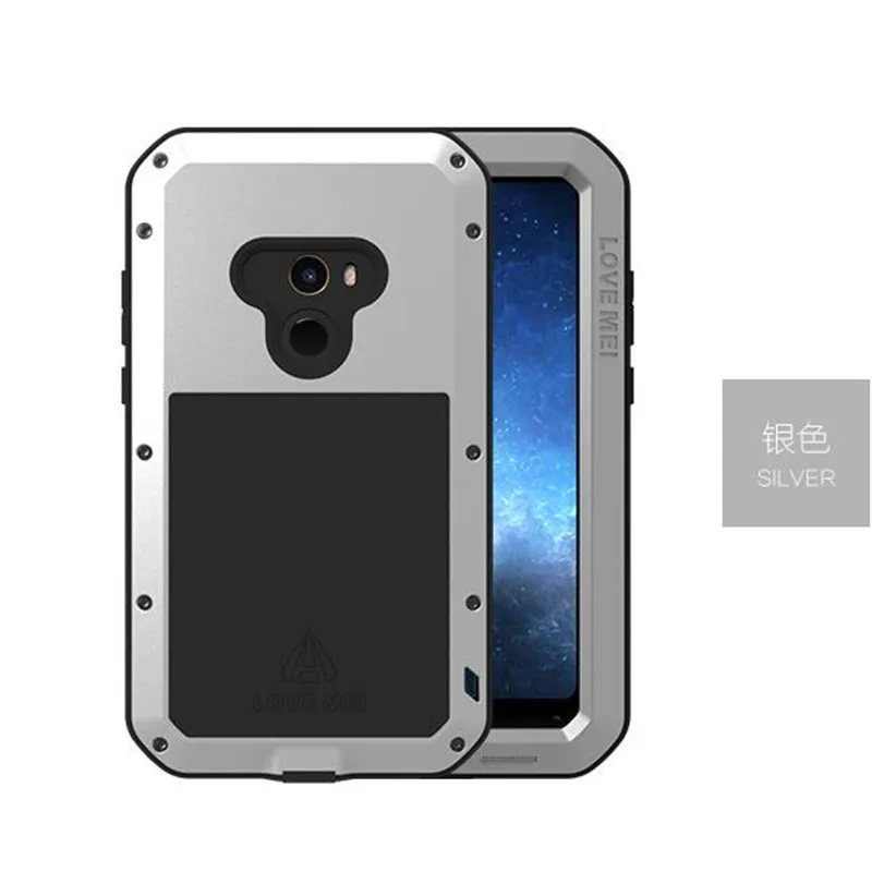

LOVE MEI Aluminum Metal Case For Xiaomi Mi MIX 2 MIX2 Cover Armor Shockproof Life Waterproof Case For Xiaomi Mi Mix 2 Mix2 Coque