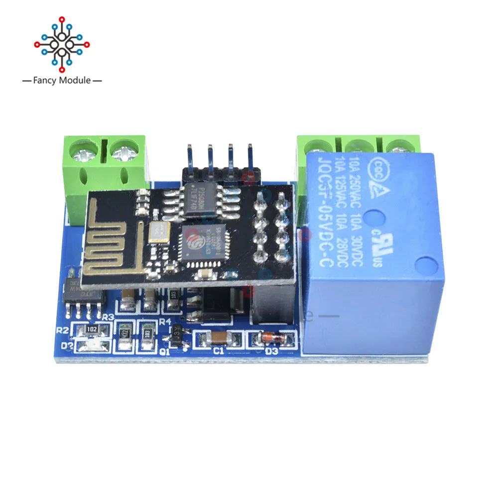 Сетевое реле ESP8266 5 В 10 А Wi-Fi модуль с управлением через приложение для