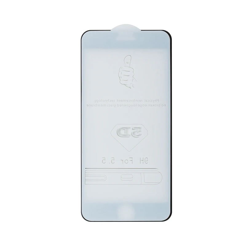 Alesser For iPhone 7 Plus 5D Tempered Glass Film Screen Protector Anti-shatter Replacement 8 | Мобильные телефоны и
