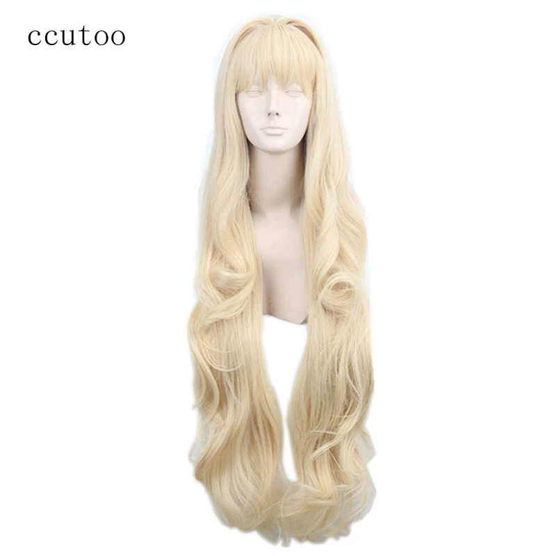 Ccutoo Volcaloid3 SEEU 100 см светильник блондинка вьющиеся Длинные Синтетические волосы
