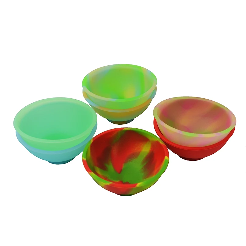 

30pcs silicone wax bowls mini pinch heat-resistant oil slick dab jars weed herbs spices salt and pepper whilst cooking container