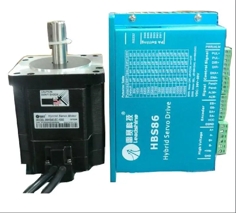 

NEW Leadshine 2-Phase Hybrid servo Drive HBS86H + 86HS80-EC-1000 , 8 N.m stepper motor
