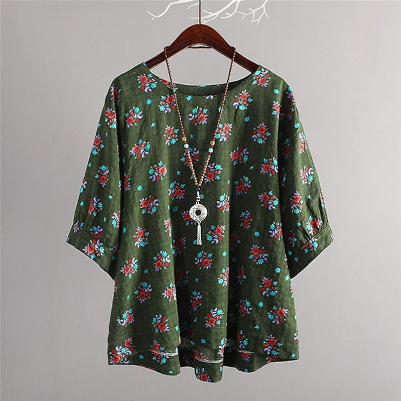 Женская Повседневная Блузка оригинальные хлопковые льняные топы футболка в