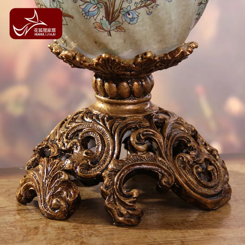 

the fox European Home Furnishing large vase ornaments jewelry decoration floor villa living room decoration decoration