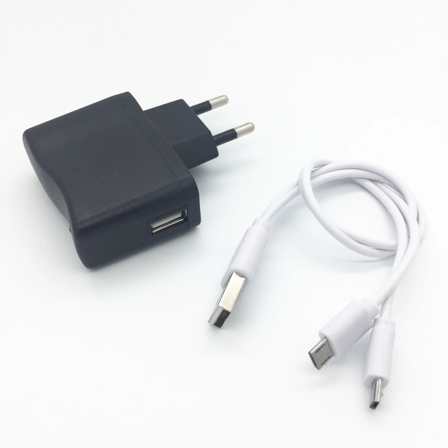 Вилка US/AU/EU/UK настенная + белая 1 фут 20 см USB штекер на двойной 2X Micro зарядное