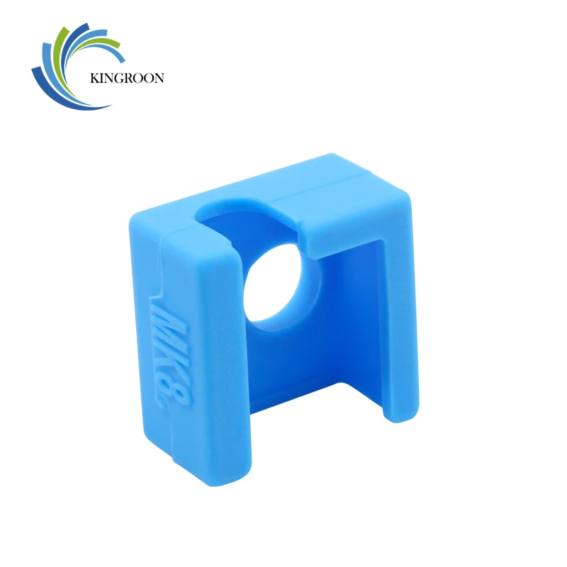 KINGROON 5PCS/Lot Silicone Sock Cover Case For MK7/MK8 Heated Block Silicone Insulation Cover For Anet a6 a8 i3 3D Printer Part