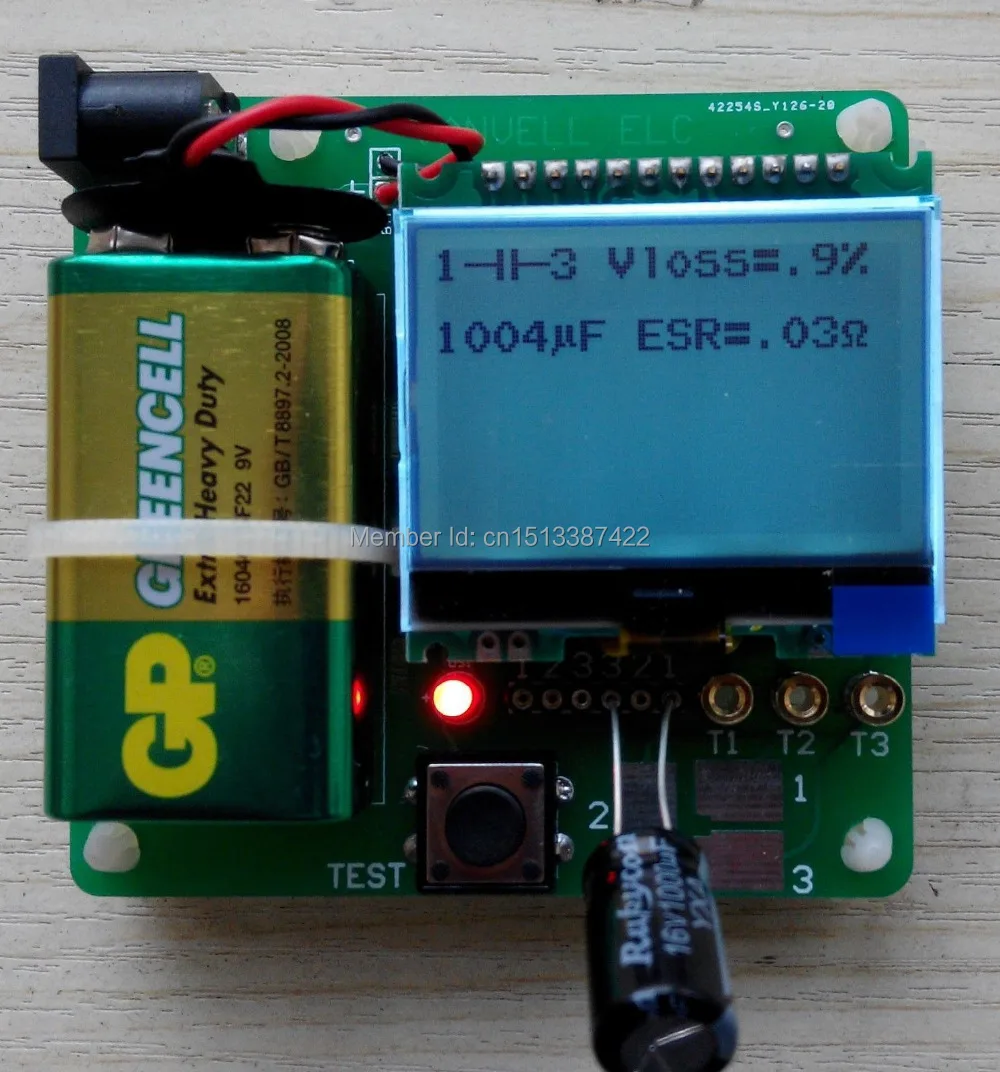 ТРАНЗИСТОР индуктивно конденсаторный ESR метр DIY MG328 Многофункциональный тест|test