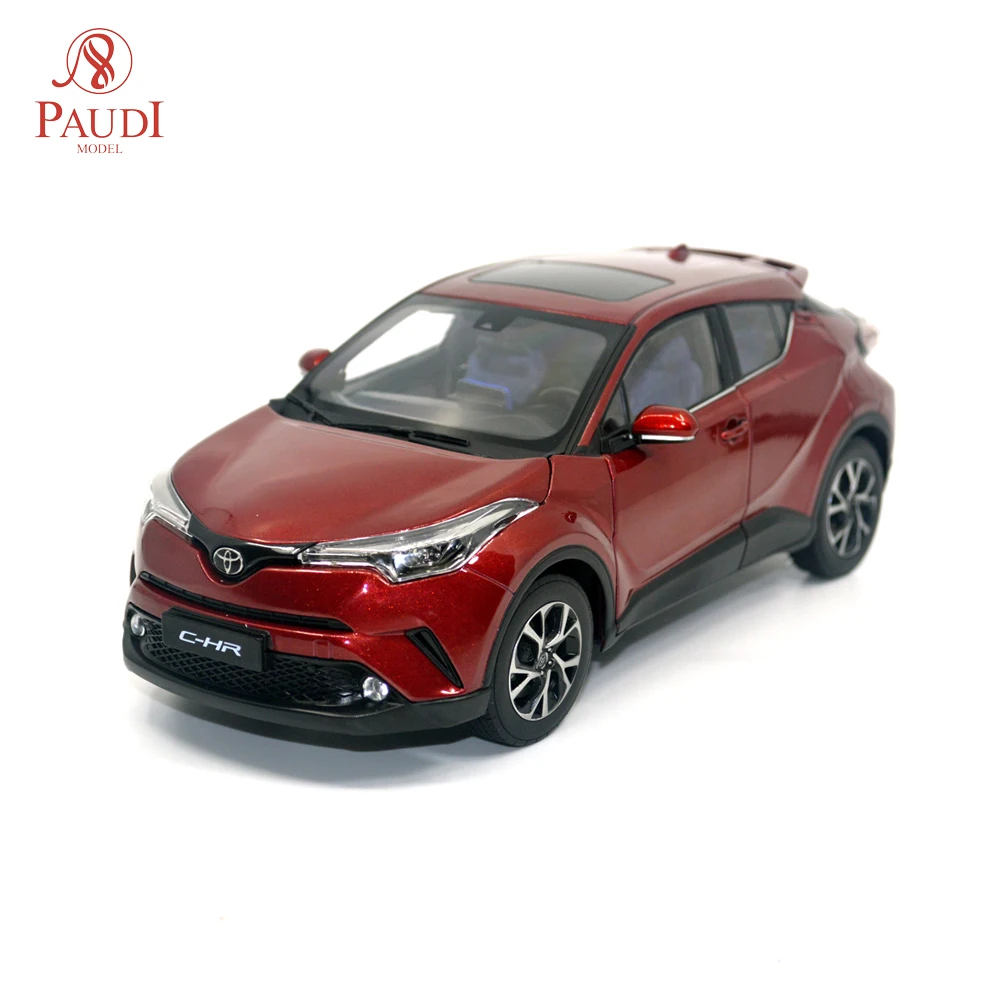 

Масштаб 1:18 Toyota C-HR CHR 2019 красная статическая имитация литая миниатюрная Игрушечная модель автомобиля из металлического сплава подарки откры...