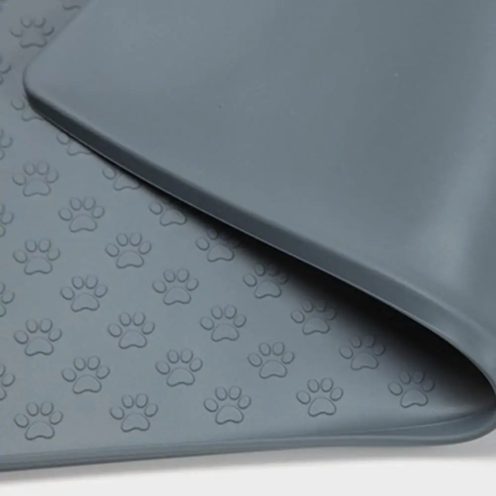 1 шт. черный или серый силиконовый коврик для домашних животных утолщение собачий