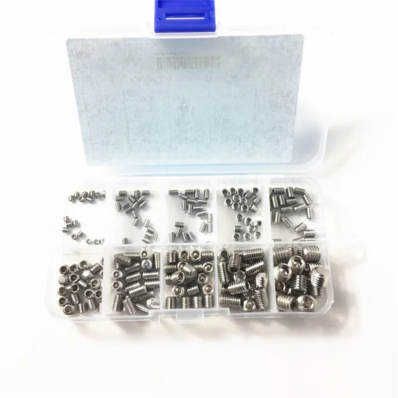 AXK 200 шт. Шестигранная головка набор Grub ассортимент винтов из нержавеющей стали