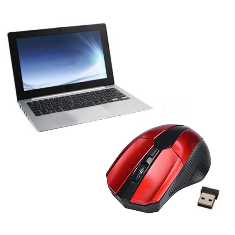 2 4 ГГц портативная фитнес мышь для всех Windows 1600 2000DPI беспроводная + USB 0 приемник ПК