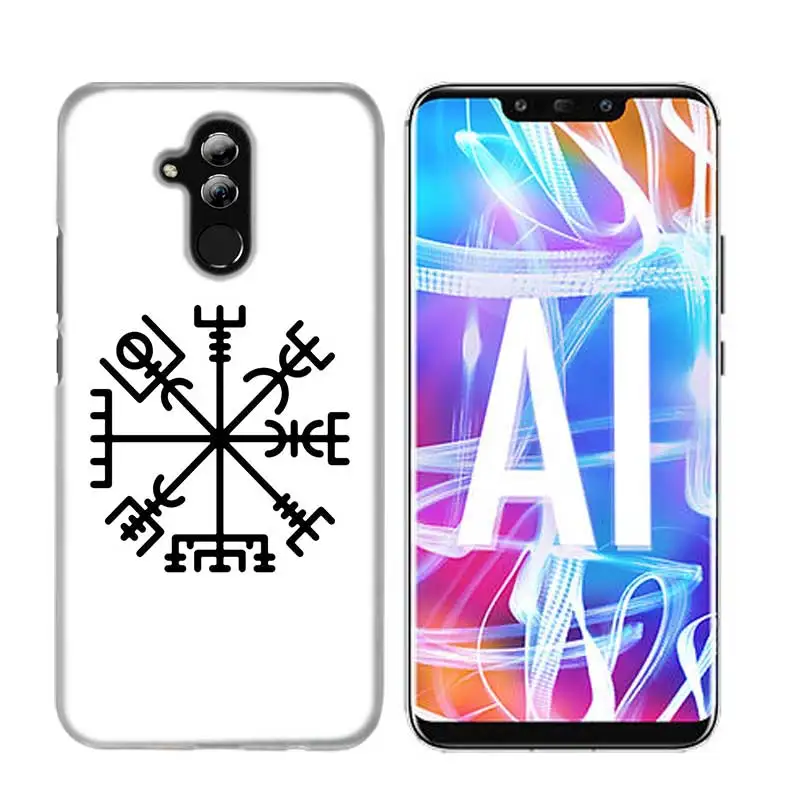 Чехол для huawei Honor P20 lite mate 20 10 P30 P10 P9 P8 8X9 Lite Pro P Smart+ Plus Nova 3i Viking Vegvisir